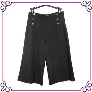 Papaya Black Sailor Capri Crop Pants Small